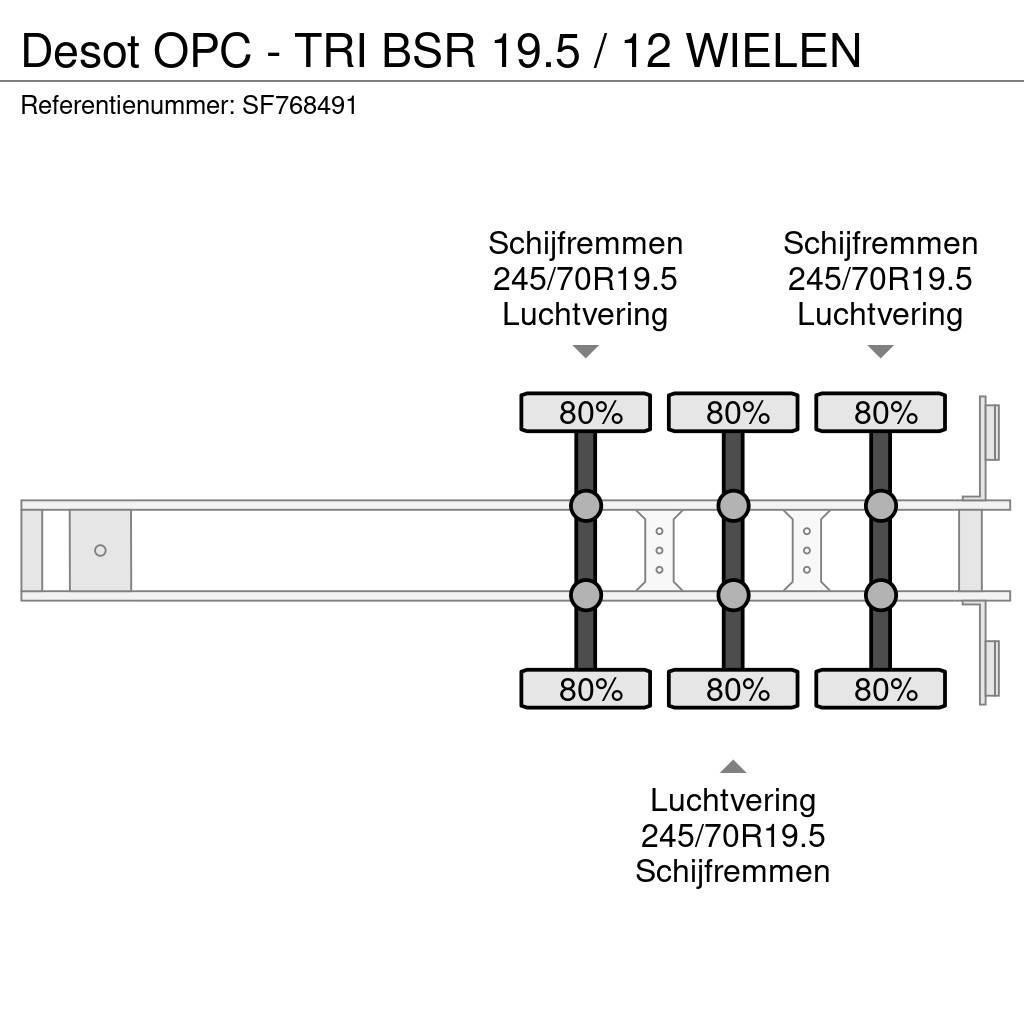 Desot OPC - TRI BSR 19.5 / 12 WIELEN Semi remorque fourgon