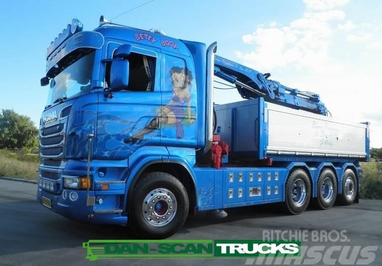Scania R560 8x4*4 Hiab 266 kran pendel Camion benne