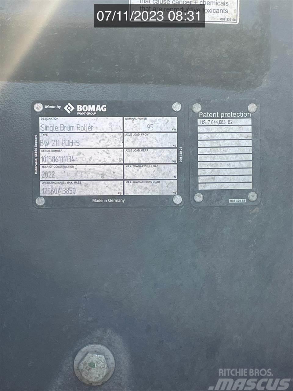 Bomag BW211PDH-5 Compacteurs de déchets