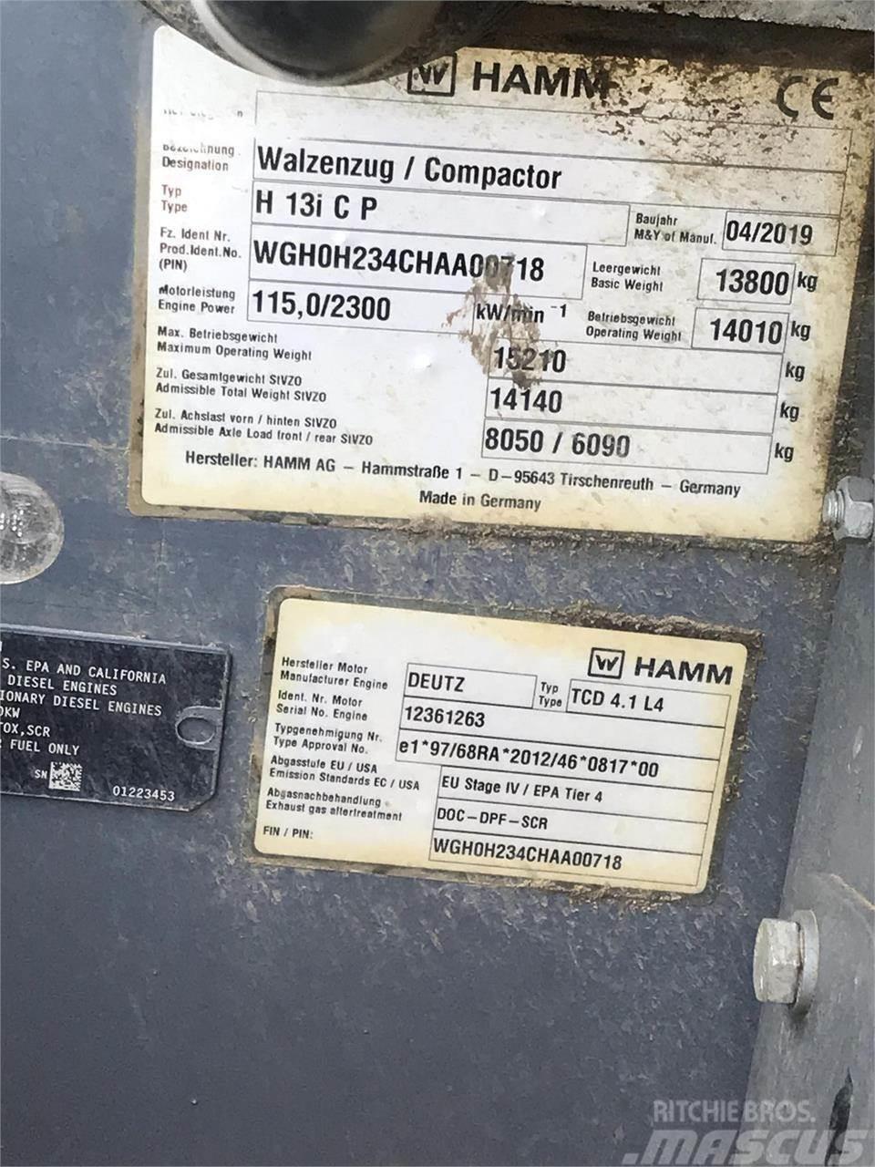 Hamm H13ICP Compacteurs de déchets