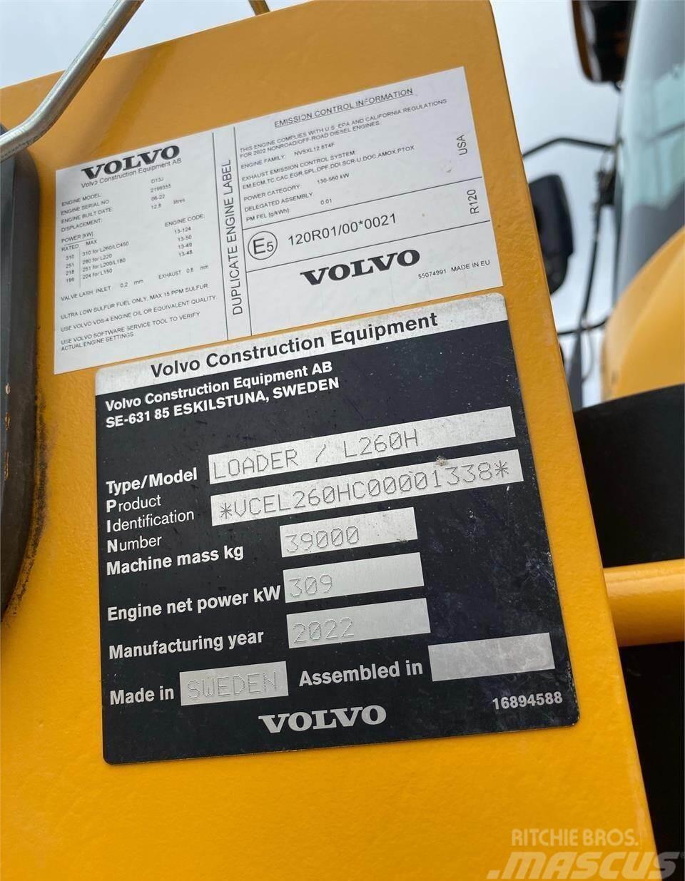 Volvo L260H Chargeuse sur pneus