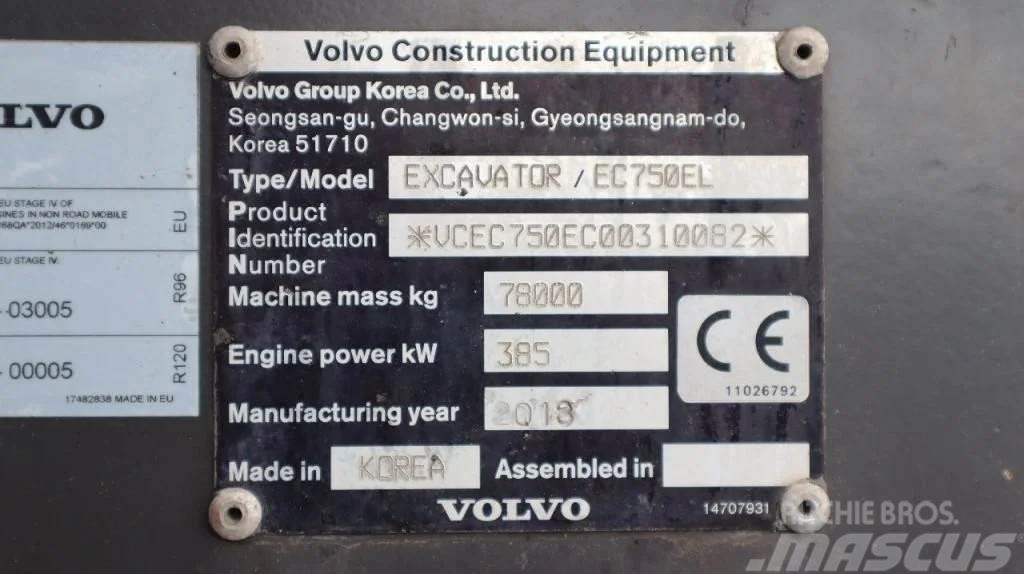 Volvo EC 750 EL | BUCKET | GOOD CONDITION Pelle sur pneus