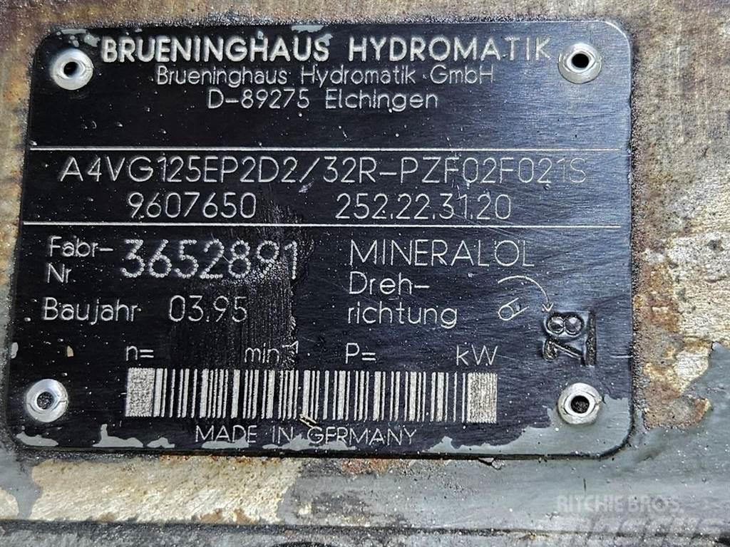 Brueninghaus Hydromatik A4VG125EP2D2/32R-Drive pump/Fahrpumpe/Rijpomp Hydraulique