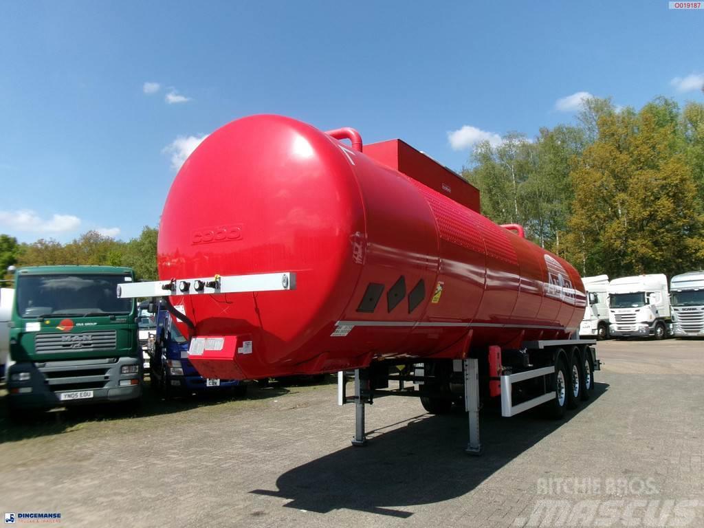 Cobo Bitumen tank inox 34 m3 / 1 comp Semi remorque citerne