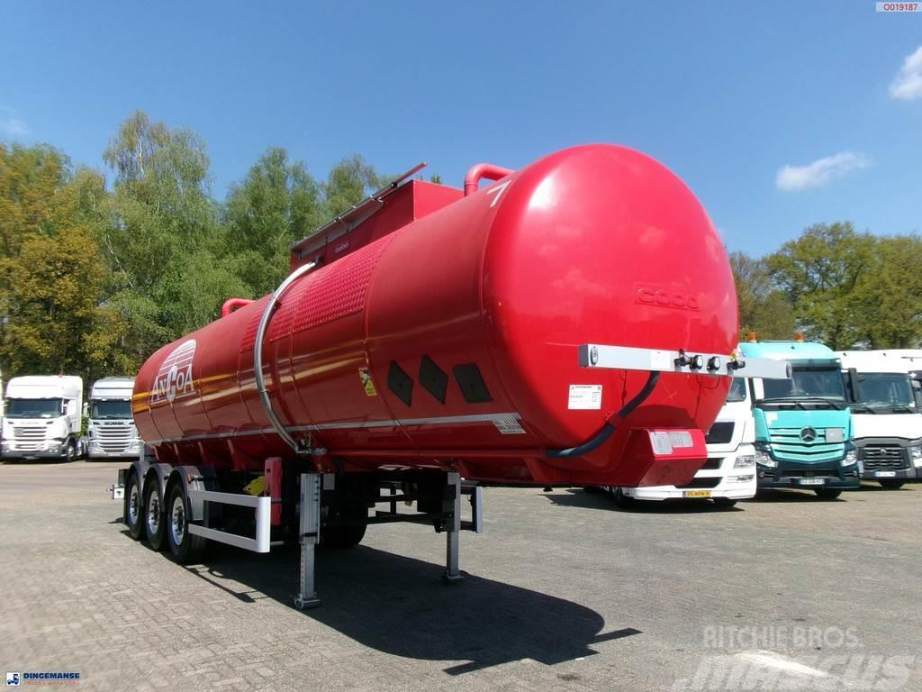 Cobo Bitumen tank inox 34 m3 / 1 comp Semi remorque citerne