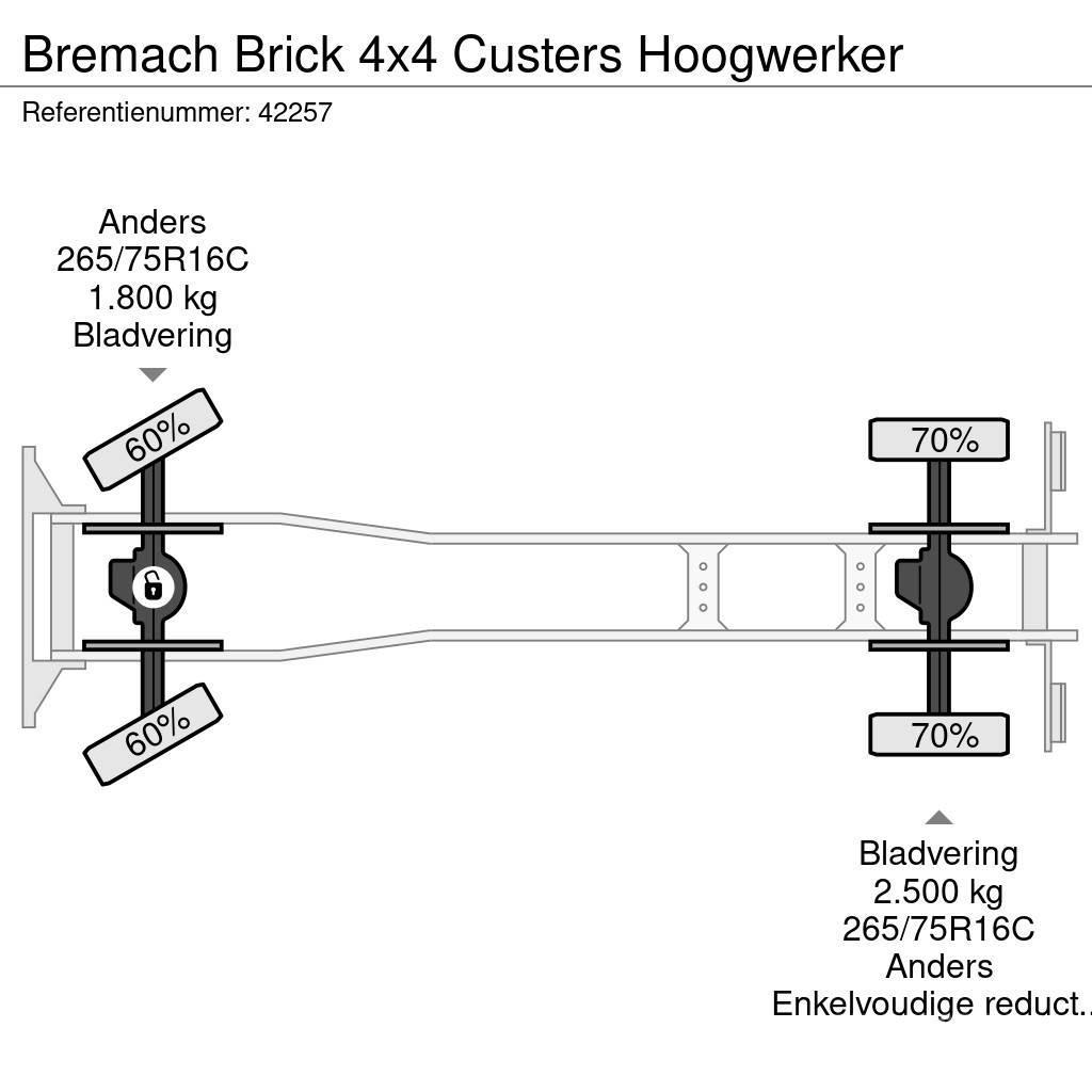  Bremach Brick 4x4 Custers Hoogwerker Camion nacelle