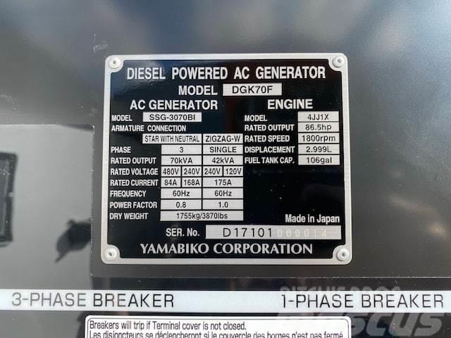Isuzu DGK70F Générateurs diesel