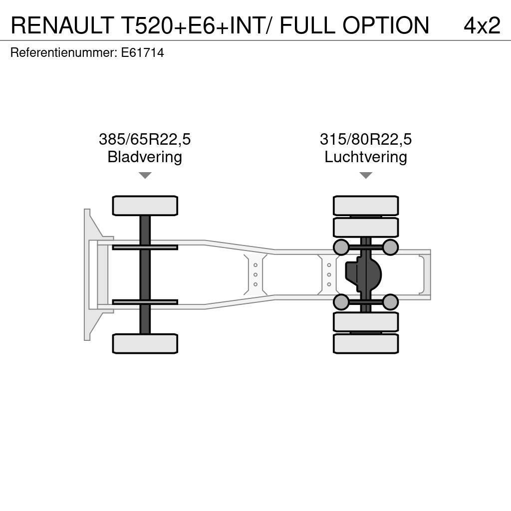 Renault T520+E6+INT/ FULL OPTION Tracteur routier