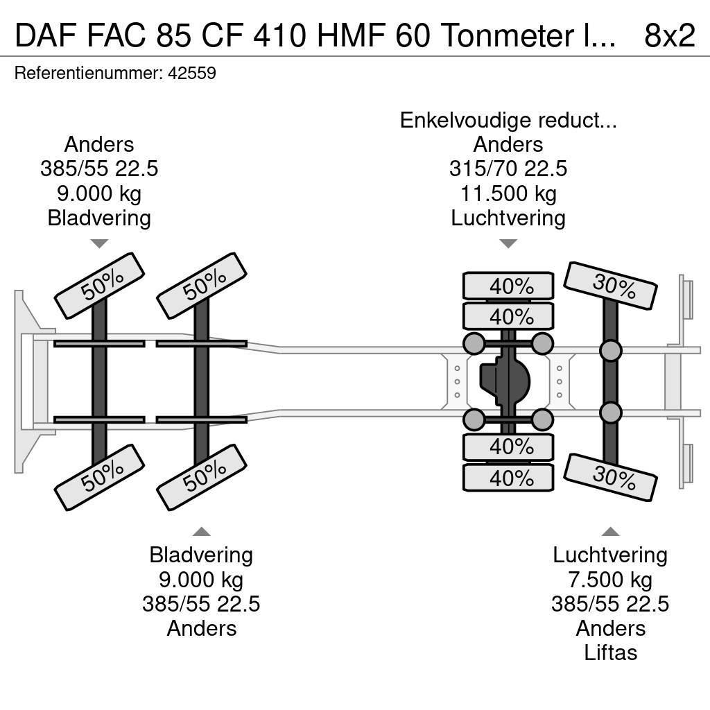 DAF FAC 85 CF 410 HMF 60 Tonmeter laadkraan + Fly-Jib Grues tout terrain
