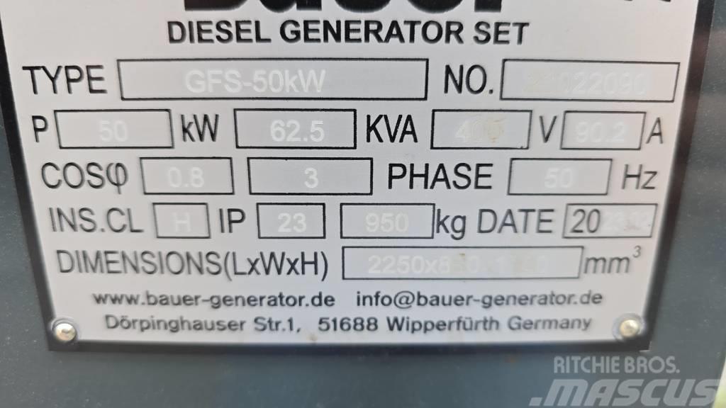 Bauer GFS-50KW Générateurs diesel