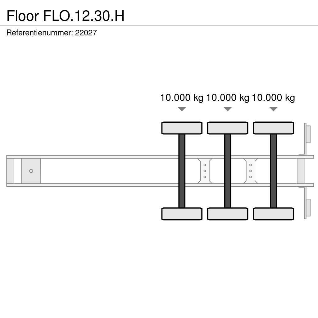 Floor FLO.12.30.H Semi remorque plateau ridelle