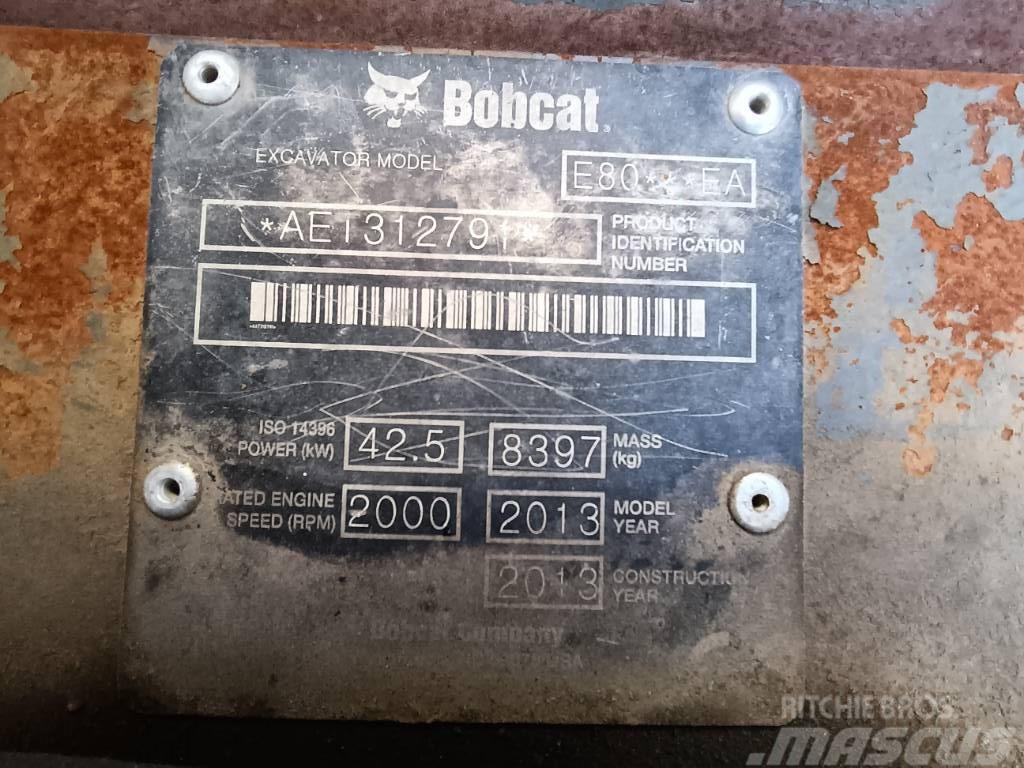 Bobcat E 80 EA Mini pelle 7t-12t