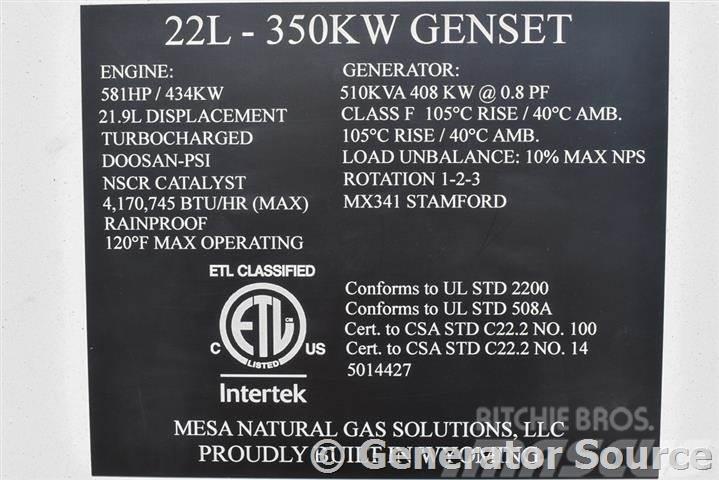 Doosan 350 kW NG - JUST ARRIVED Générateurs au gaz