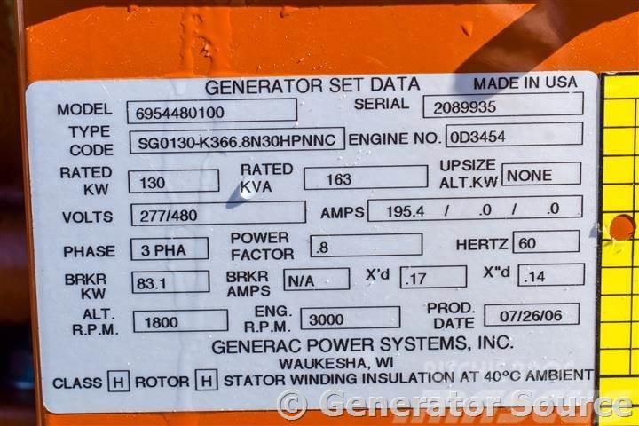 Generac 130 kW - JUST ARRIVED Autres générateurs