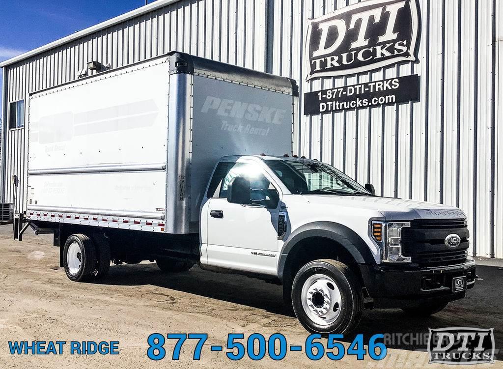 Ford F450 Box Truck, Diesel, Auto, 2,500 Lbs Steel Lift Camion Fourgon