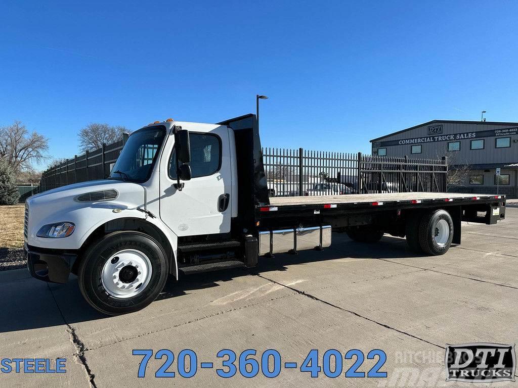 Freightliner M2-106 26' Flatbed With Lift Gate Camion plateau