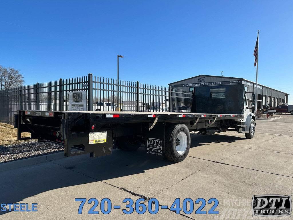 Freightliner M2-106 26' Flatbed With Lift Gate Camion plateau