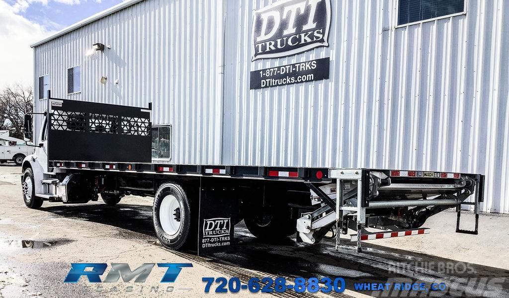 Freightliner M2-106+ Flatbed, Auto, Lift Gate Camion plateau