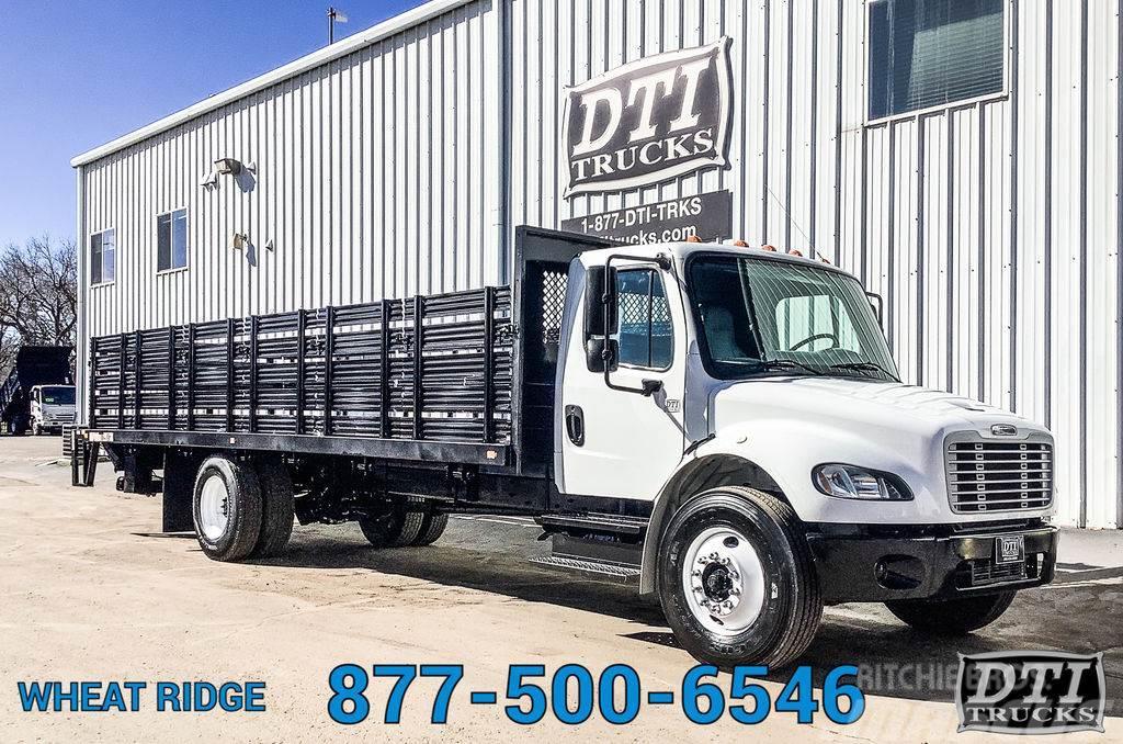 Freightliner M2-106 Flatbed Truck, Diesel, Auto, Liftgate Camion plateau