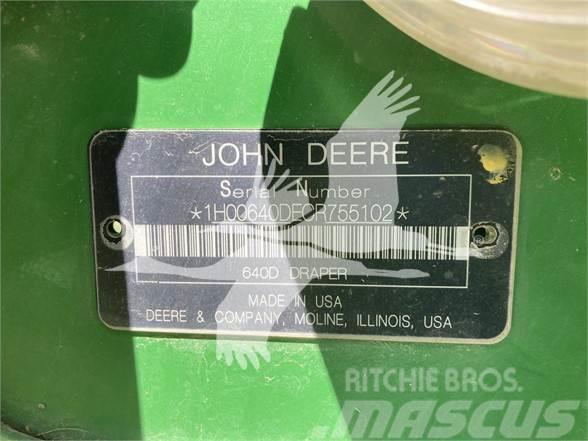 John Deere 640D Barre de coupe pour moissonneuse batteuse