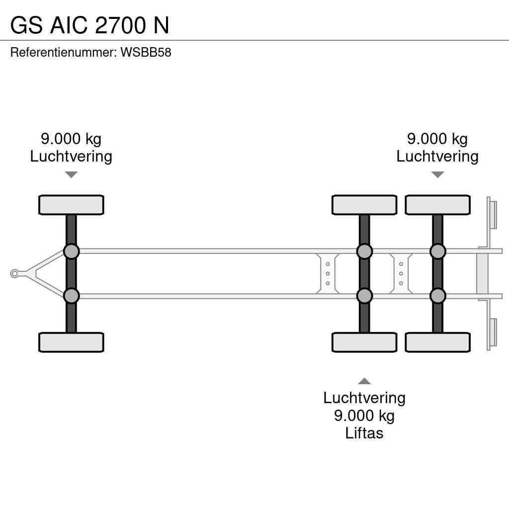 GS AIC 2700 N Remorque porte container
