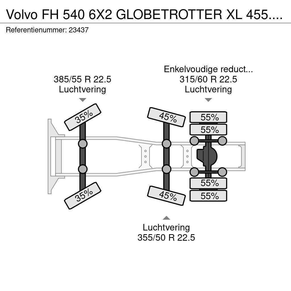 Volvo FH 540 6X2 GLOBETROTTER XL 455.000KM Tracteur routier