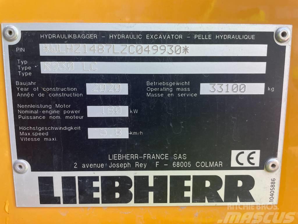 Liebherr R930 Pelle sur chenilles