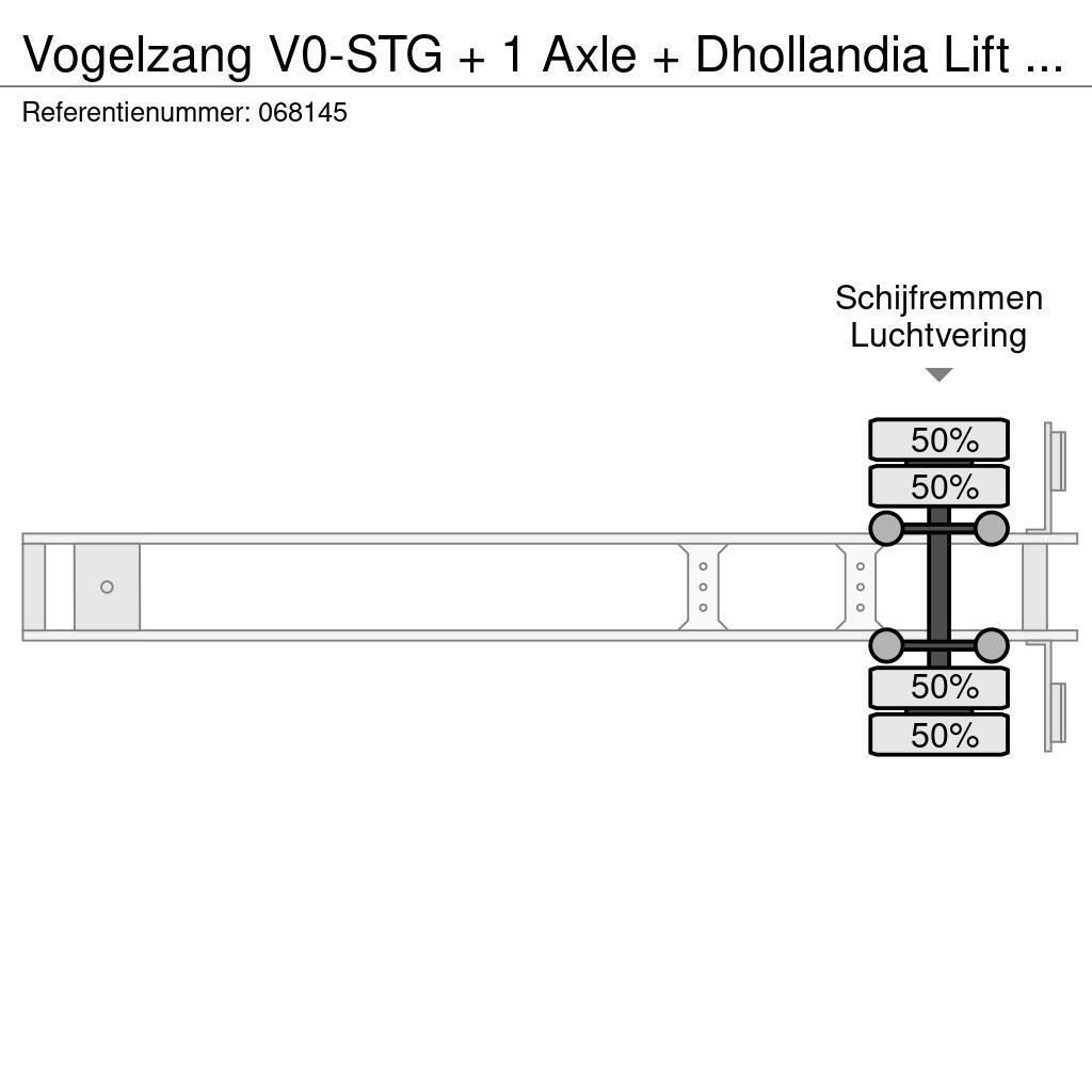 Vogelzang V0-STG + 1 Axle + Dhollandia Lift + Carrier Vector Semi remorque frigorifique