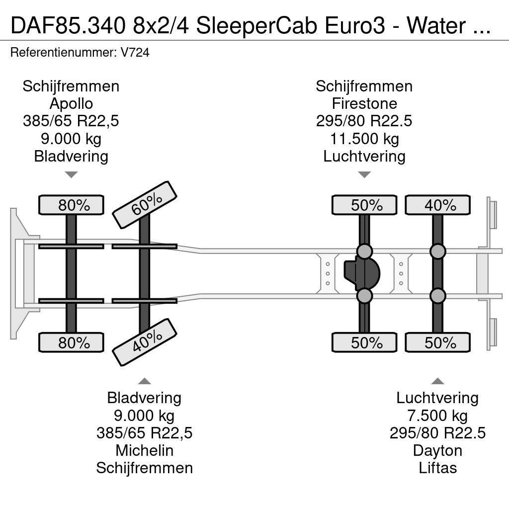 DAF 85.340 8x2/4 SleeperCab Euro3 - Water TankWagen 24 Motrici cisterna