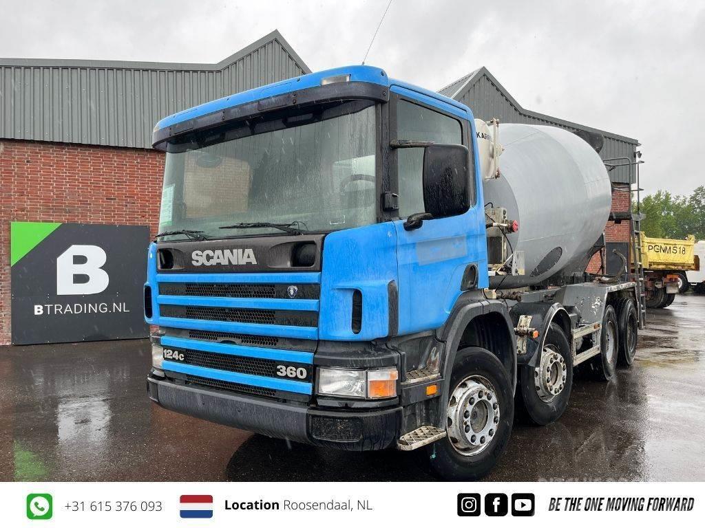 Scania P124-360 8x4 Concrete mixer 9m3 - Full steel - Big Camion malaxeur