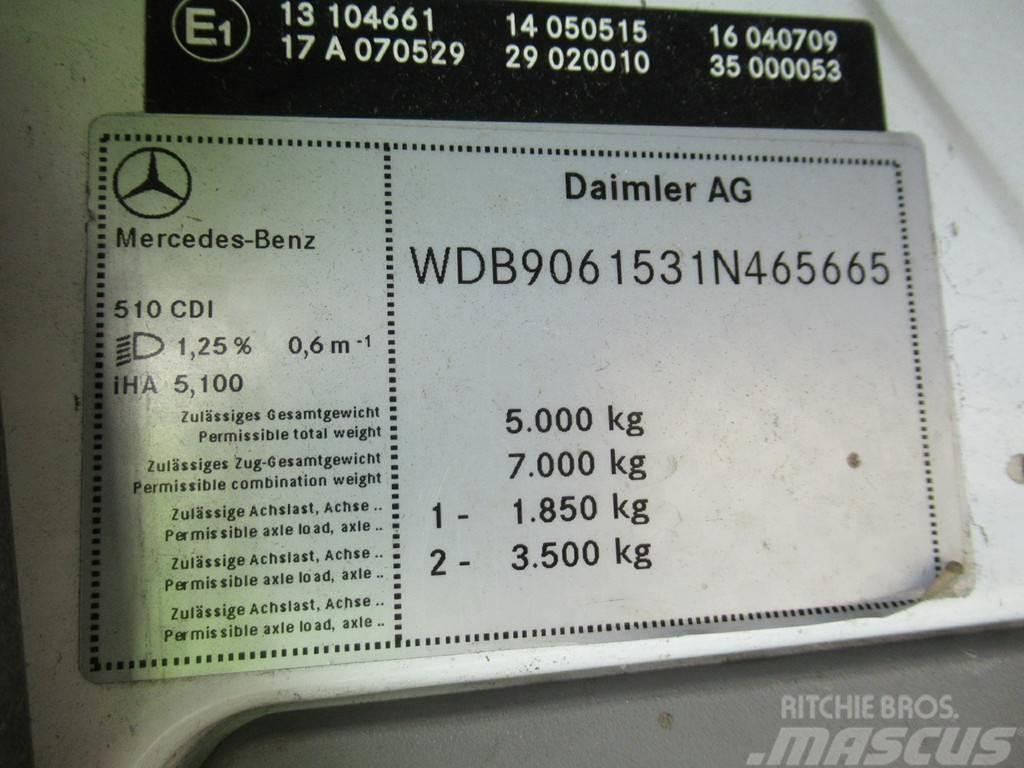 Mercedes-Benz Sprinter 510CDI Kipper + Zij-belading Side-loader Camion poubelle