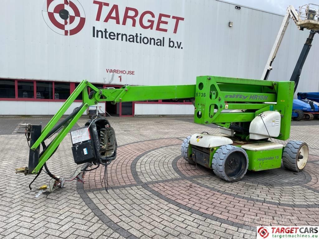 Niftylift HR15NDE Articulating BiFuel Boom Lift 15.5M DEFECT Nacelle Automotrice