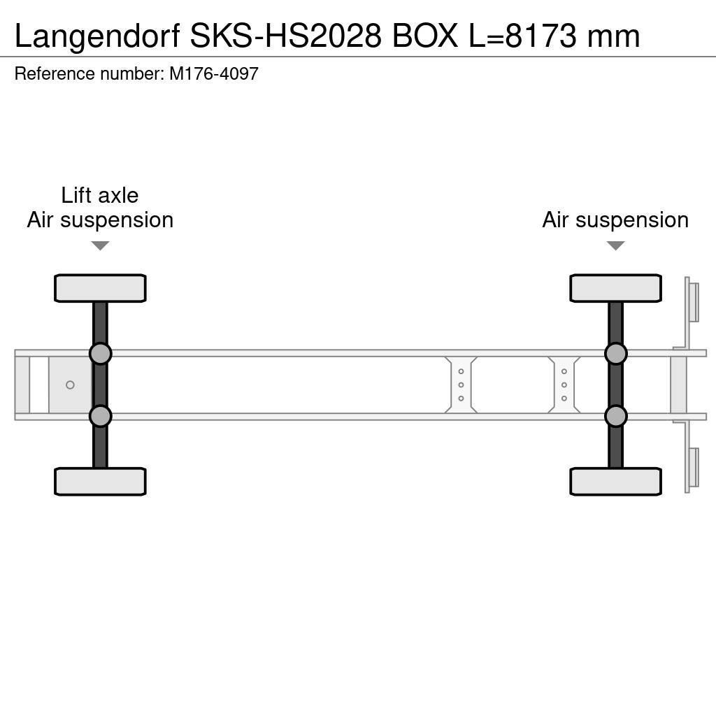 Langendorf SKS-HS2028 BOX L=8173 mm Benne semi remorque