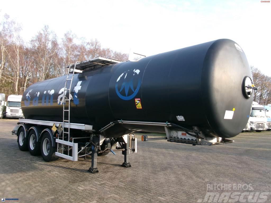 Magyar Bitumen tank inox 29.5 m3 / 1 comp + pump / ADR 13 Semi remorque citerne