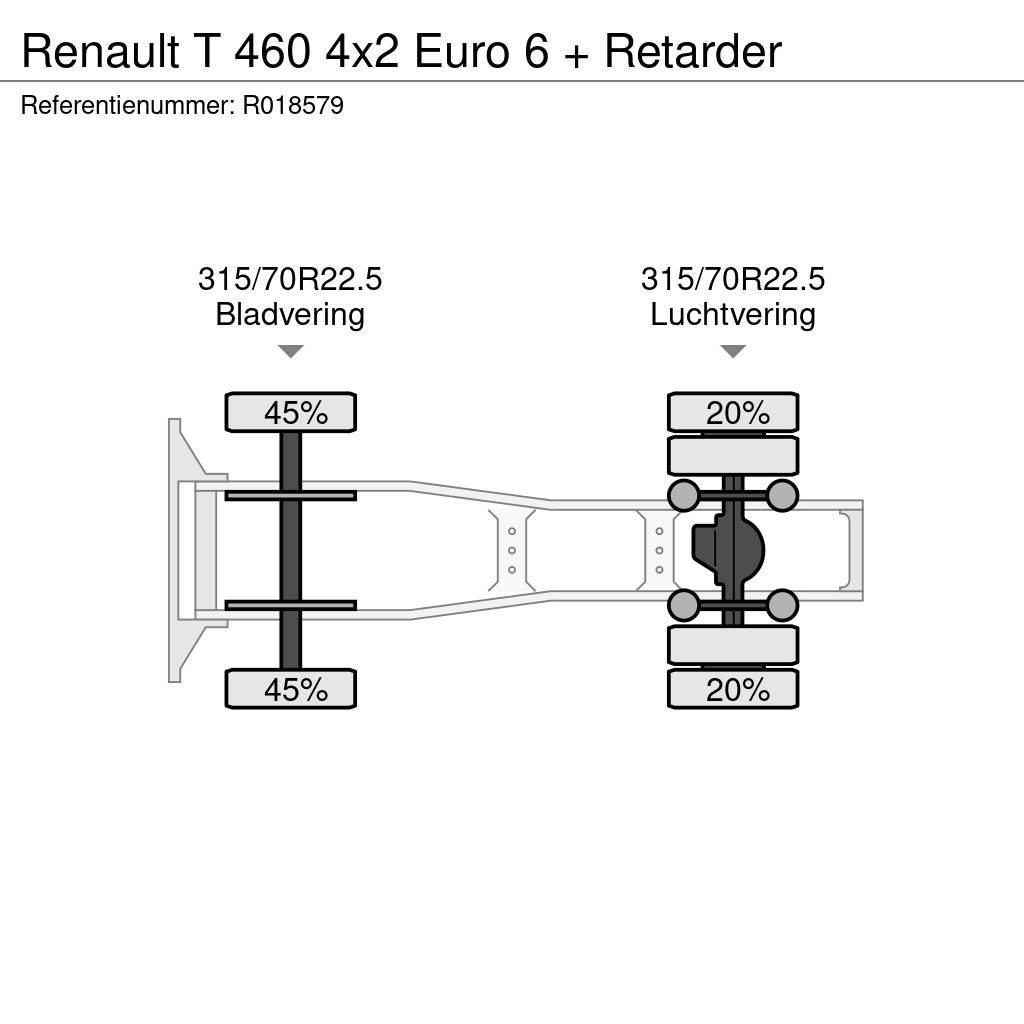 Renault T 460 4x2 Euro 6 + Retarder Tracteur routier