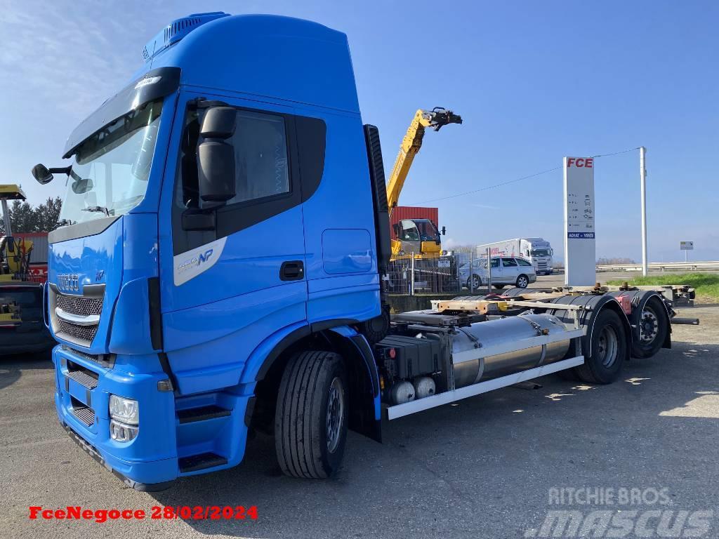 Iveco STRALIS 460NP LNG RETARDER Camion porte container