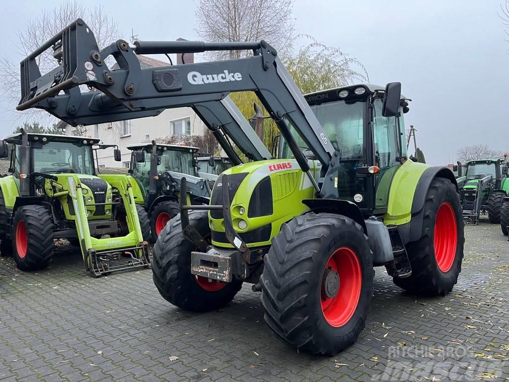 CLAAS ARION 640 CIS + QUICKE Q65 Tracteur