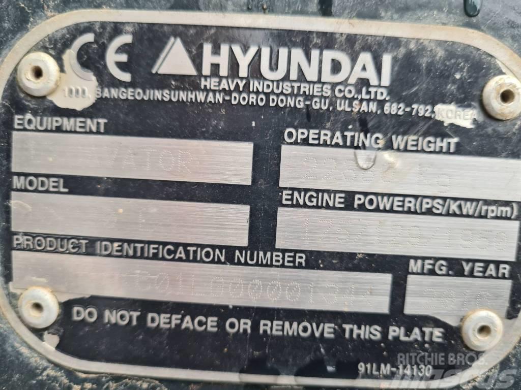Hyundai HX 220 L Pelle sur chenilles