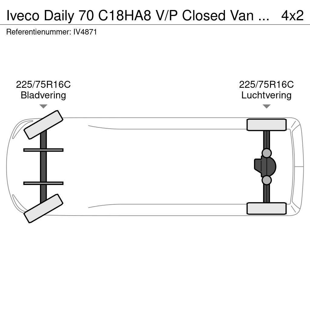 Iveco Daily 70 C18HA8 V/P Closed Van (3 units) Fourgon