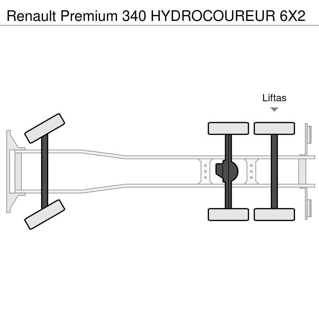 Renault Premium 340 HYDROCOUREUR 6X2 Camion aspirateur, Hydrocureur