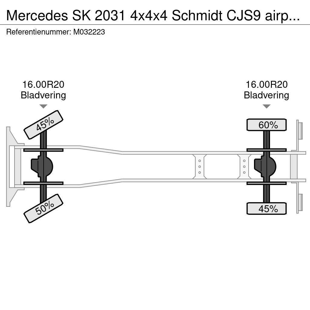 Mercedes-Benz SK 2031 4x4x4 Schmidt CJS9 airport sweeper snow pl Châssis cabine
