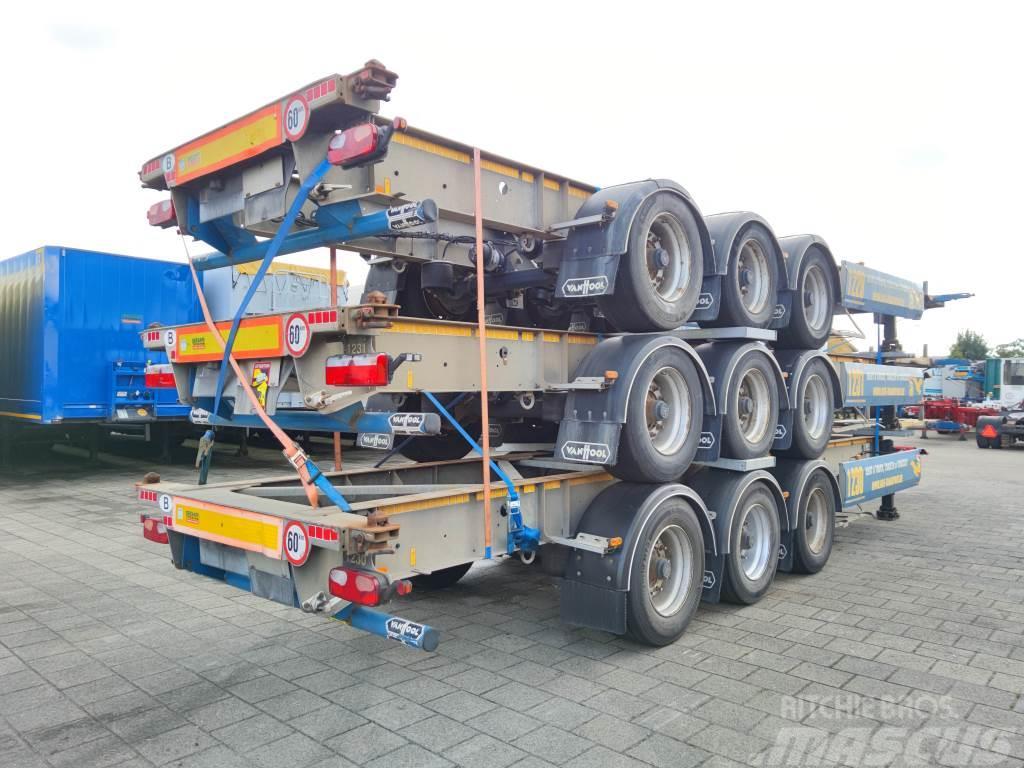 Van Hool A3C002 3 Axle ContainerChassis 40/45FT - Galvinise Semi remorque porte container