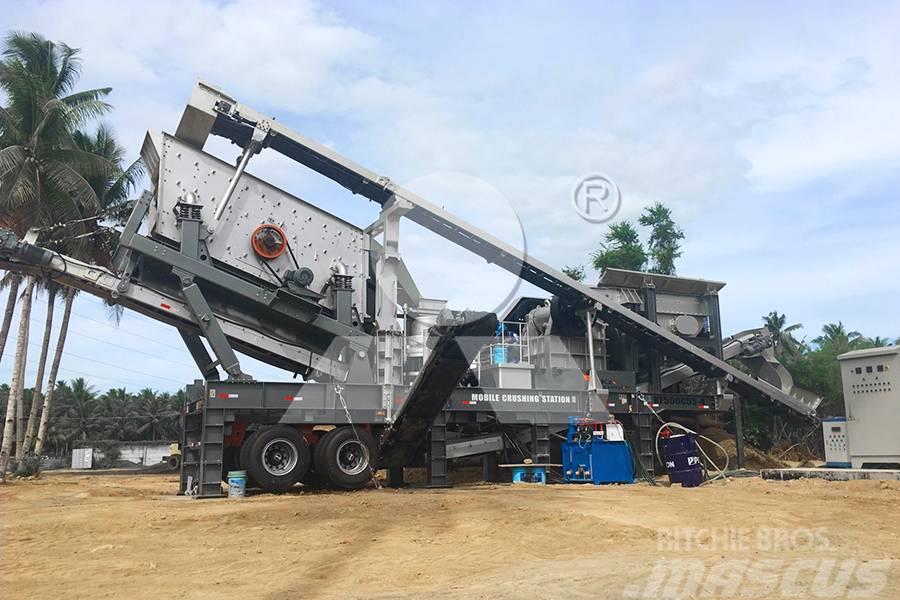 Liming PE600*900 Mobile Jaw Crusher Stone Crusher Line Concasseur mobile