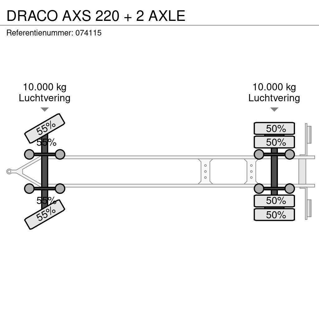 Draco AXS 220 + 2 AXLE Remorque à rideaux coulissants (PLSC)