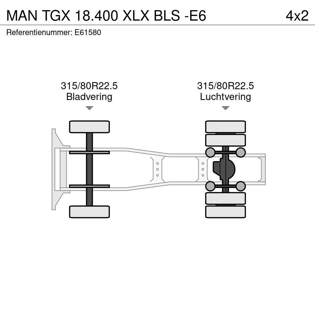 MAN TGX 18.400 XLX BLS -E6 Tracteur routier