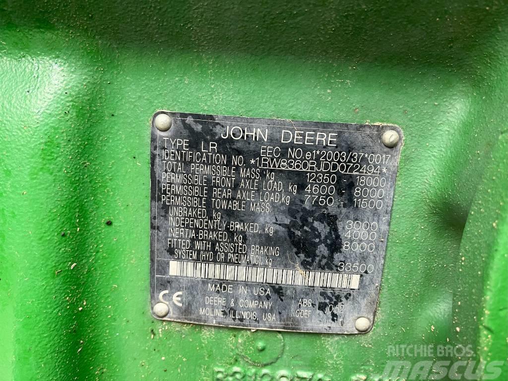 John Deere 8360 R Tracteur