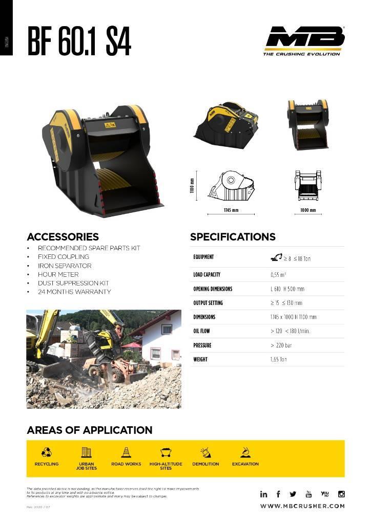 MB Crusher BF 60.1 S4 Concasseur mobile