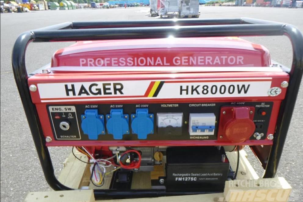  Hager HK 8000W Stromaggregat Generator Générateurs essence