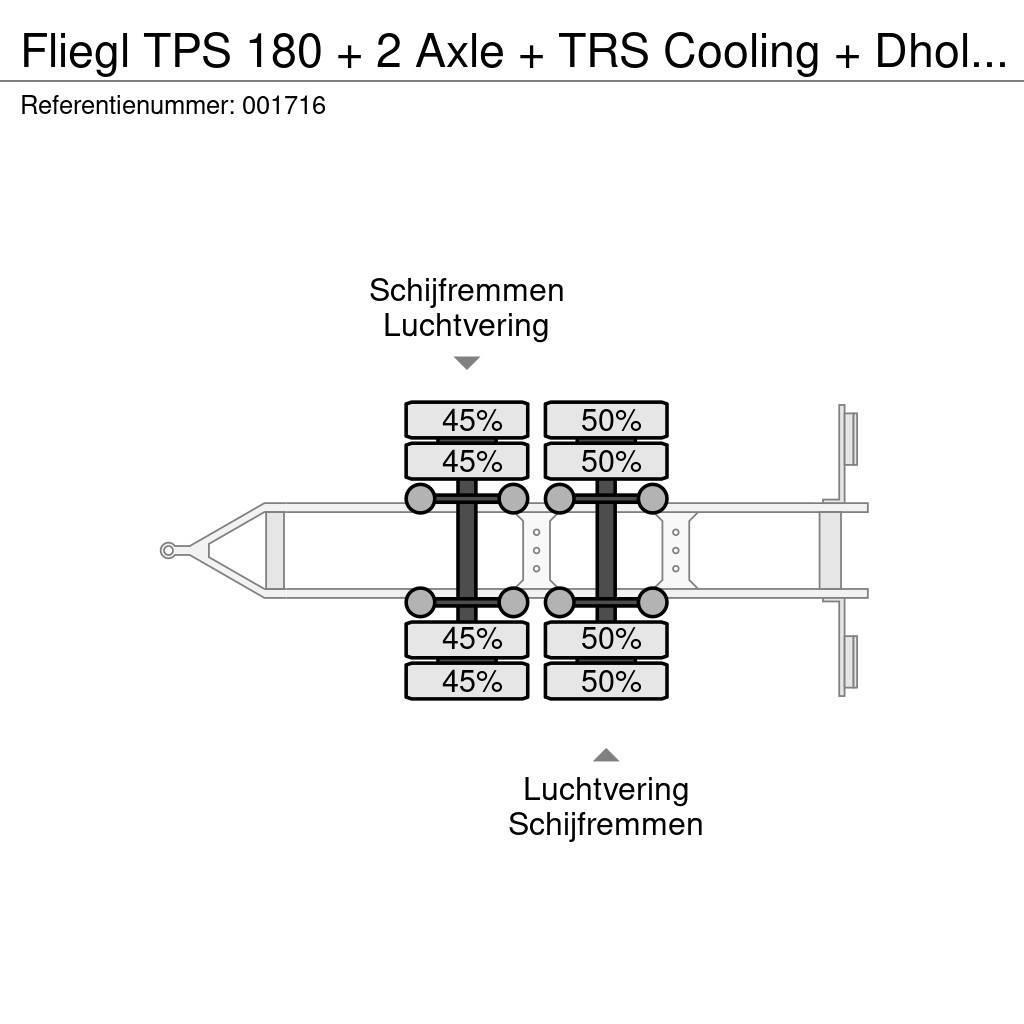 Fliegl TPS 180 + 2 Axle + TRS Cooling + Dhollandia Lift Remorque frigorifique