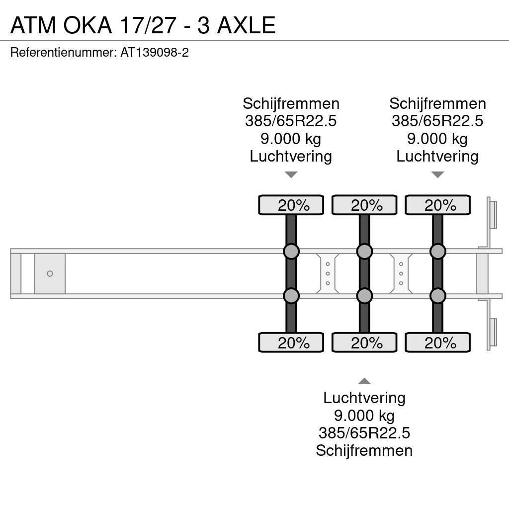 ATM OKA 17/27 - 3 AXLE Benne semi remorque
